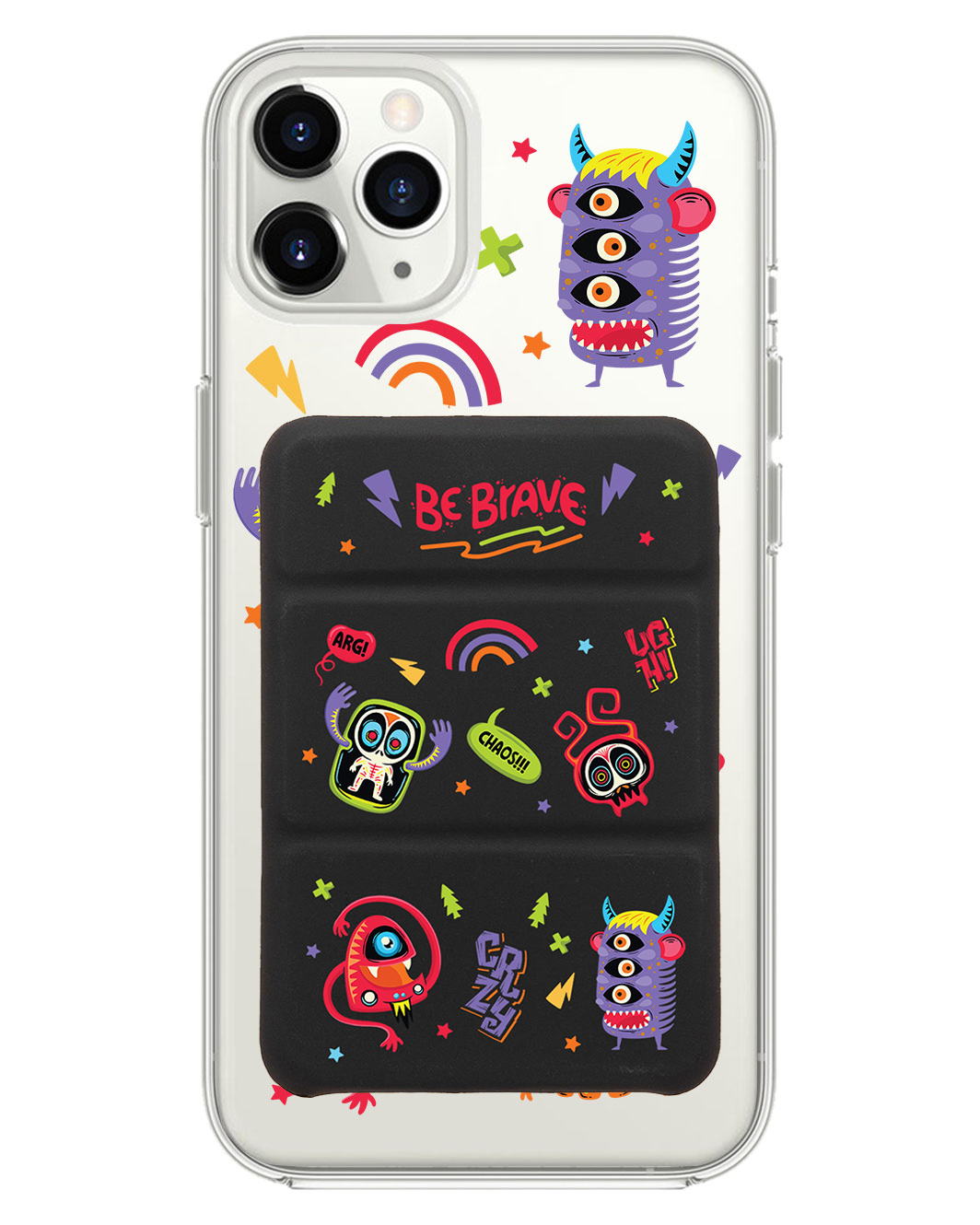เคสพับสามทบแม่เหล็กสำหรับ iPhone - Baby Monster