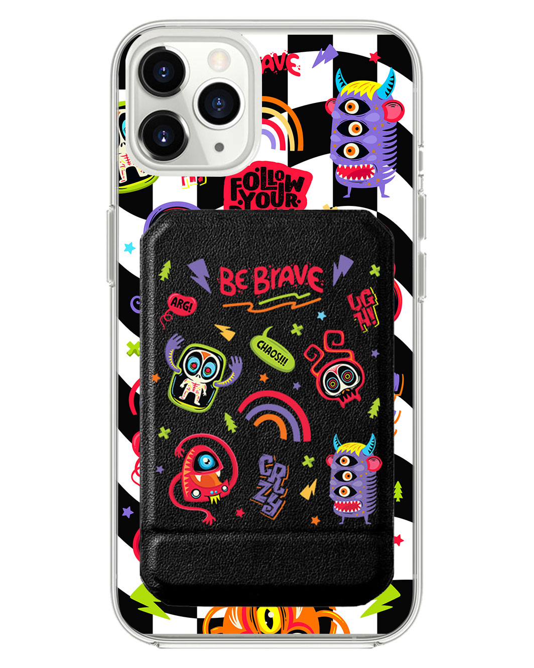 iPhone Magnetic Multifold Wallet - Baby Monster