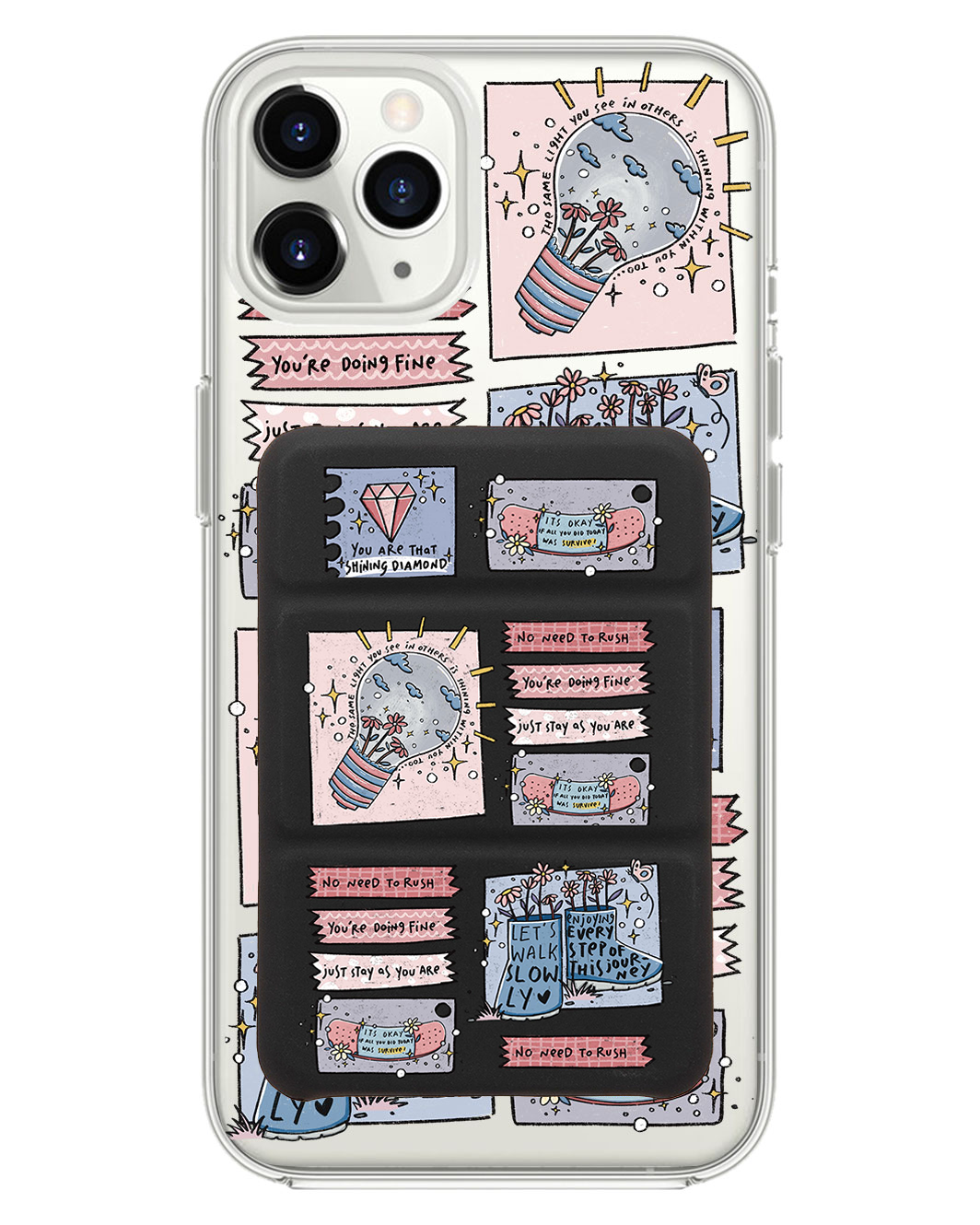 เคสพับสามทบแม่เหล็กสำหรับ iPhone - Shine