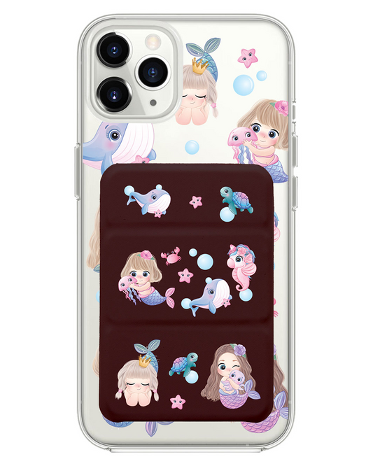 เคส iPhone แบบพับสามทบแม่เหล็ก - ลาย Little Mermaid