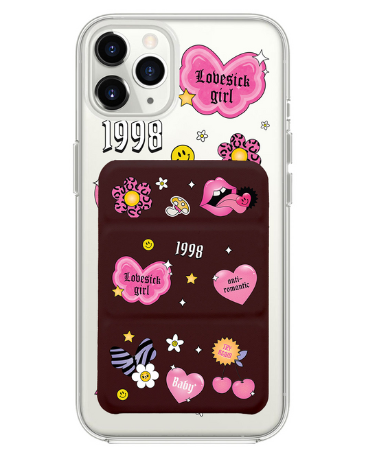เคสพับสามทบแม่เหล็กสำหรับ iPhone - Lovesick