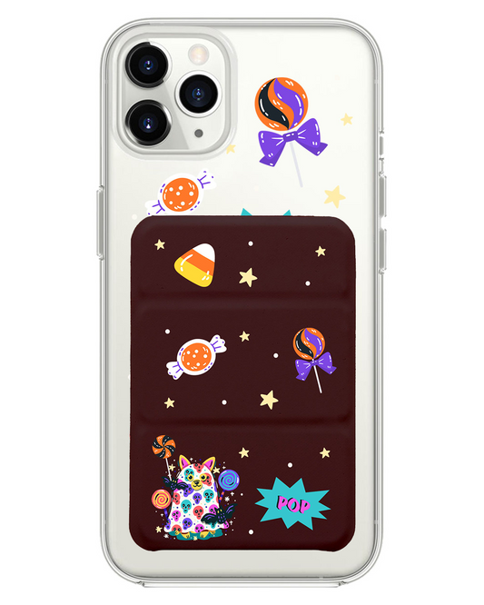 เคสพับสามทบแม่เหล็กสำหรับ iPhone - Puppy Monster