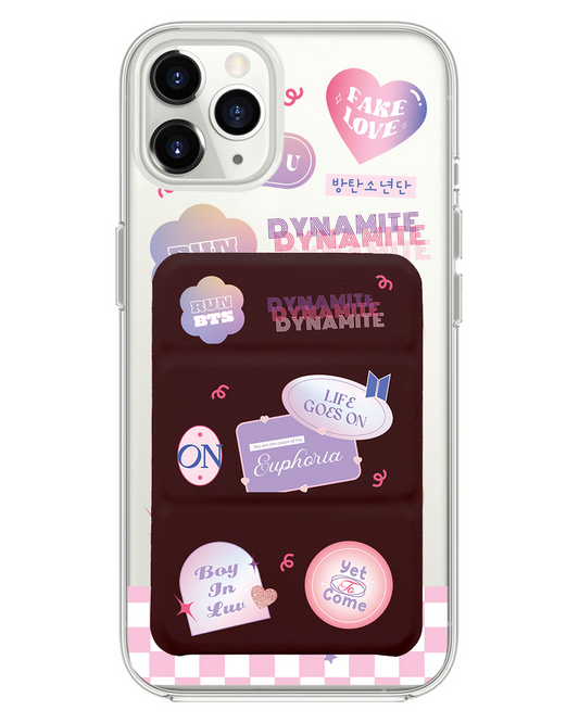 เคสพับสามทบแม่เหล็กสำหรับ iPhone - แพ็คสติ๊กเกอร์ BTS