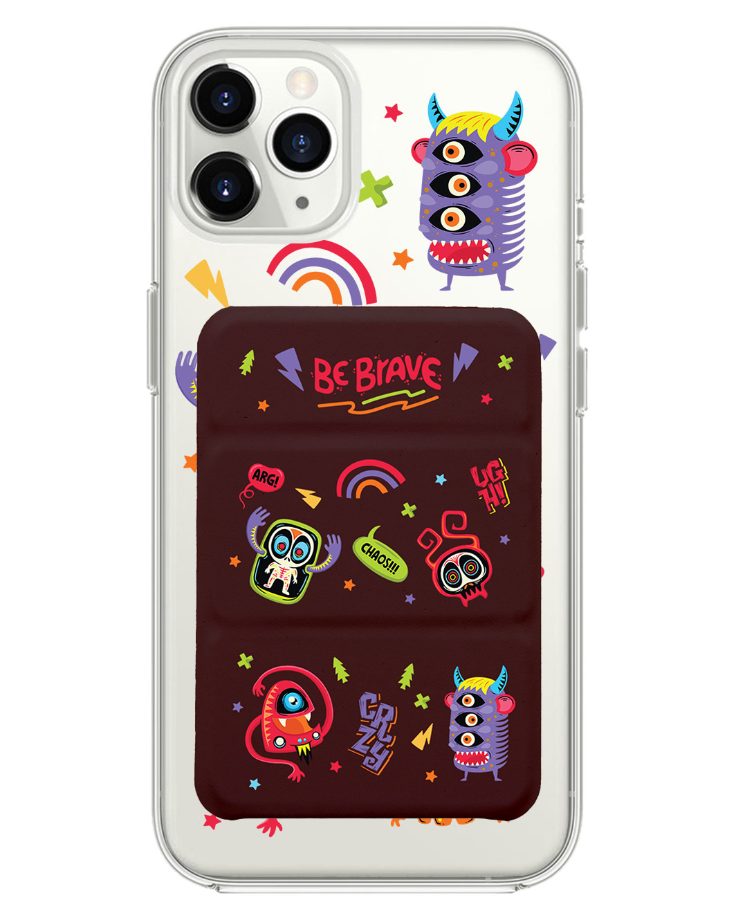 เคสพับสามทบแม่เหล็กสำหรับ iPhone - Baby Monster