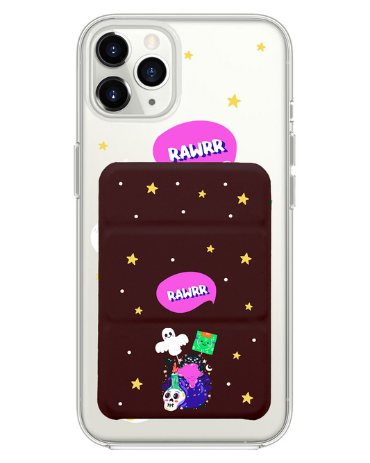 เคสพับสามทบแม่เหล็กสำหรับ iPhone - Cat Monster