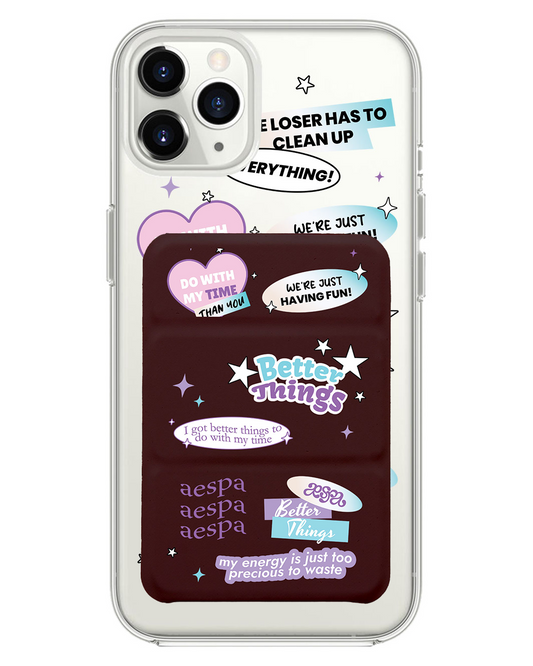 เคสพับสามทบแม่เหล็กสำหรับ iPhone - Aespa Better Things