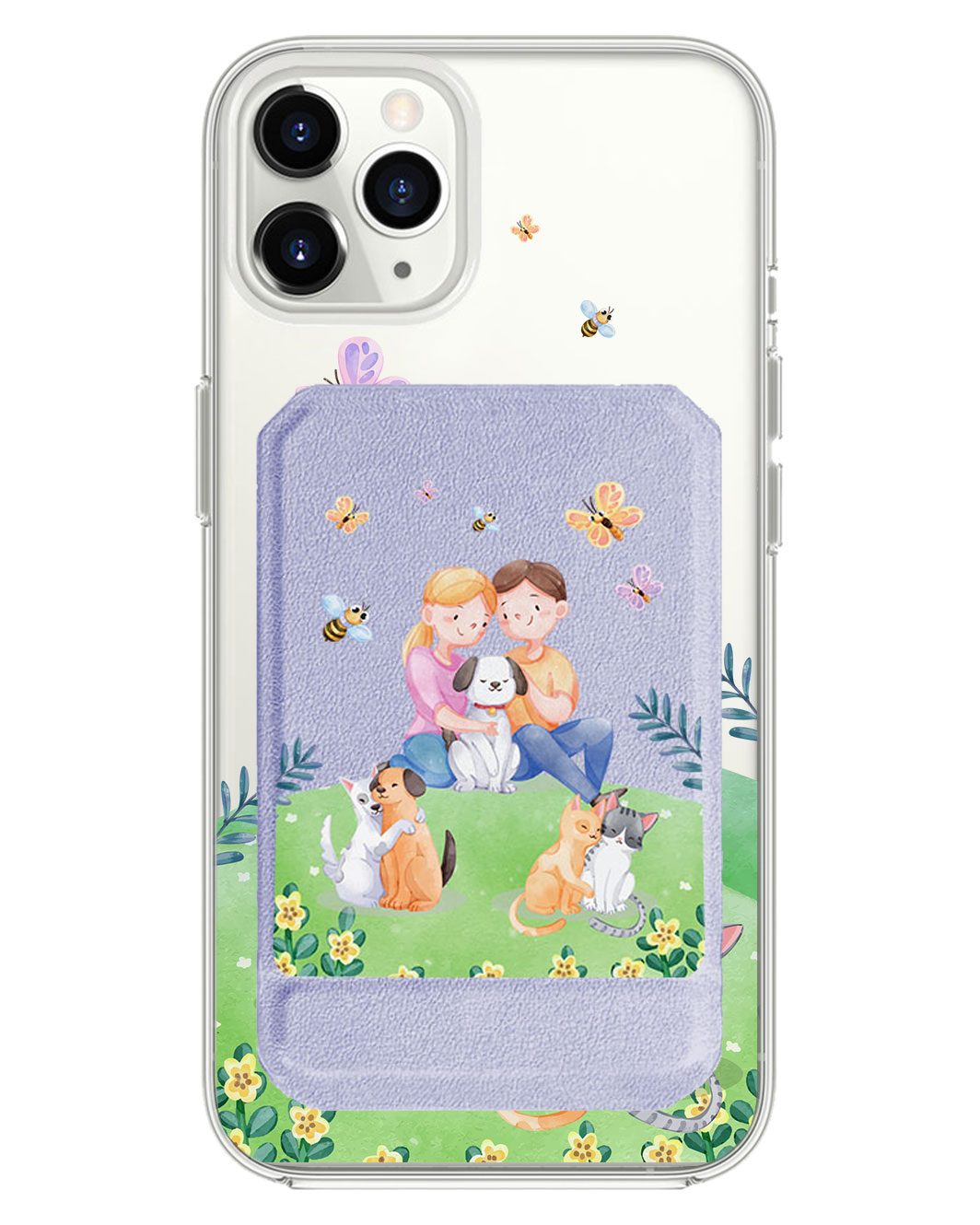 iPhone Magnetic Multifold Wallet - Adorable Animals