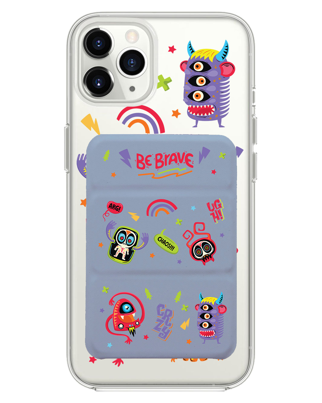 เคสพับสามทบแม่เหล็กสำหรับ iPhone - Baby Monster