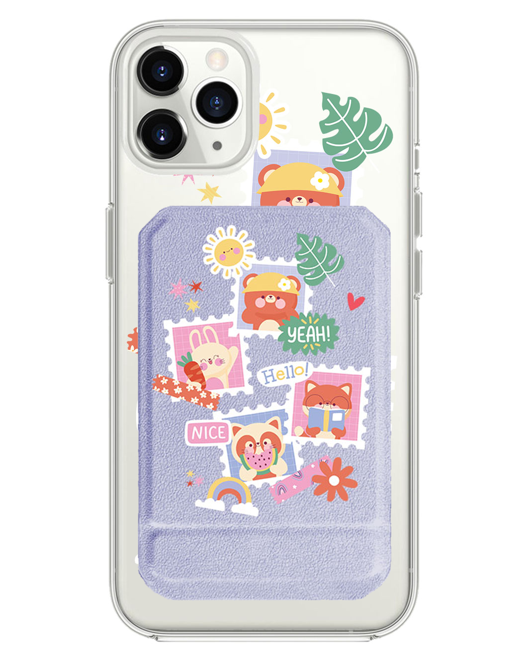 iPhone Magnetic Multifold Wallet - Animal Squad