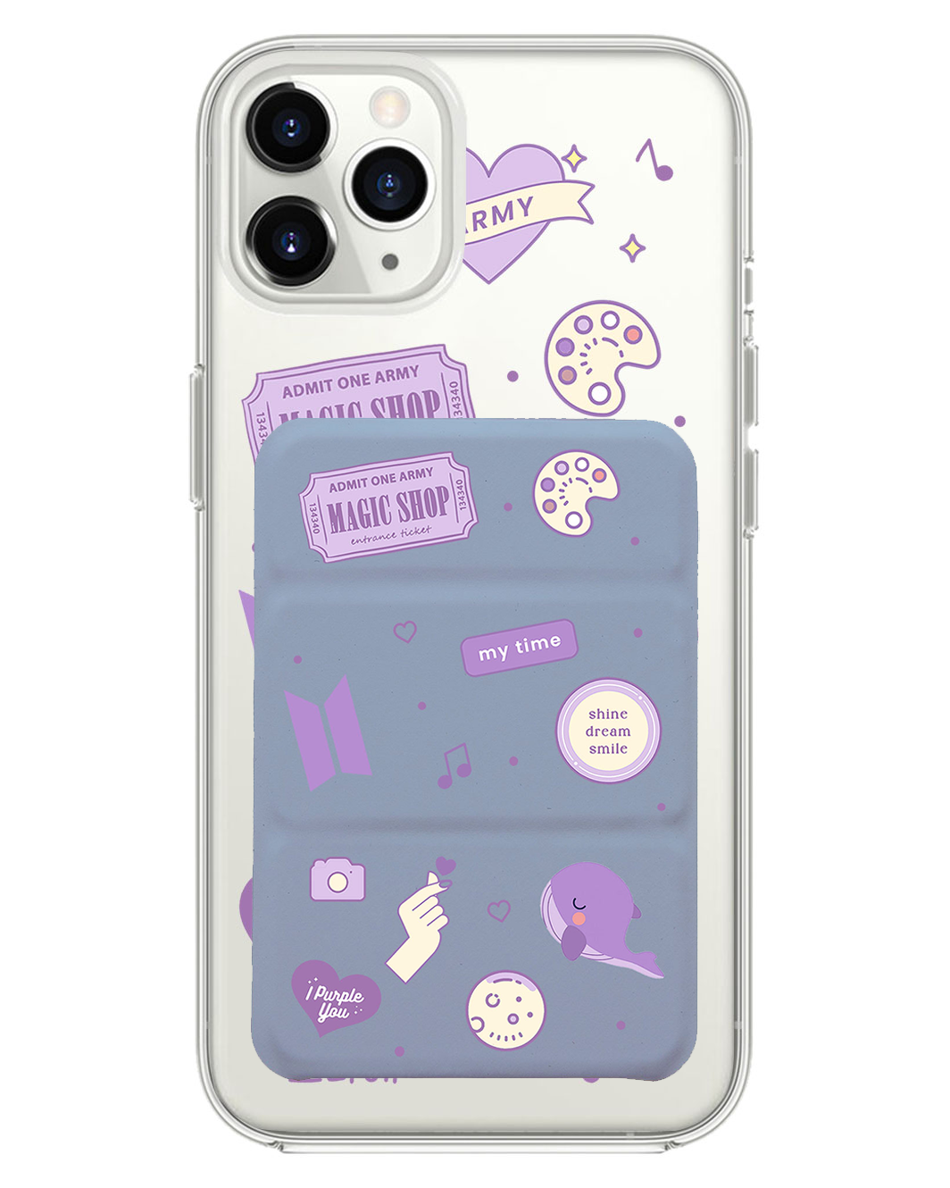 เคสพับสามทบแม่เหล็กสำหรับ iPhone - BTS Proof