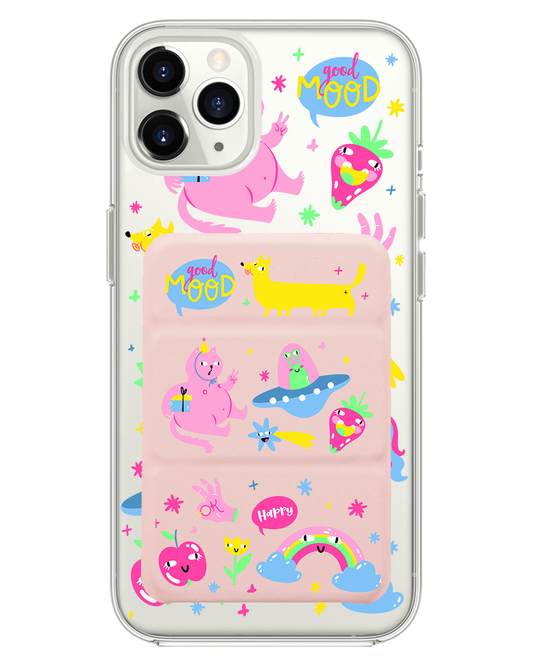 เคสพับสามทบแม่เหล็กสำหรับ iPhone - Monster Say Good Mood