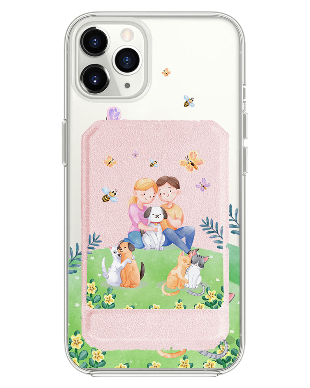 iPhone Magnetic Multifold Wallet - Adorable Animals