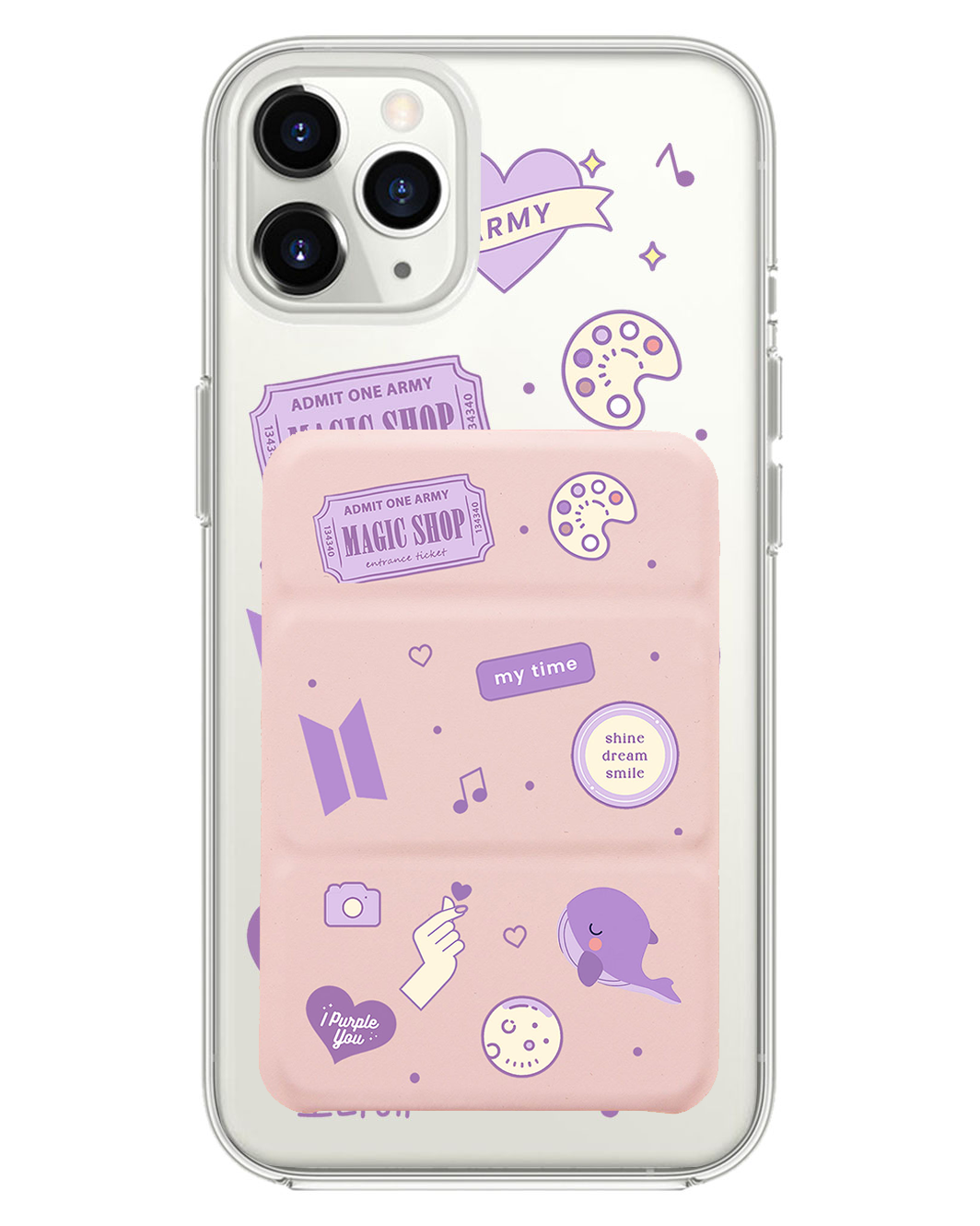 เคสพับสามทบแม่เหล็กสำหรับ iPhone - BTS Proof