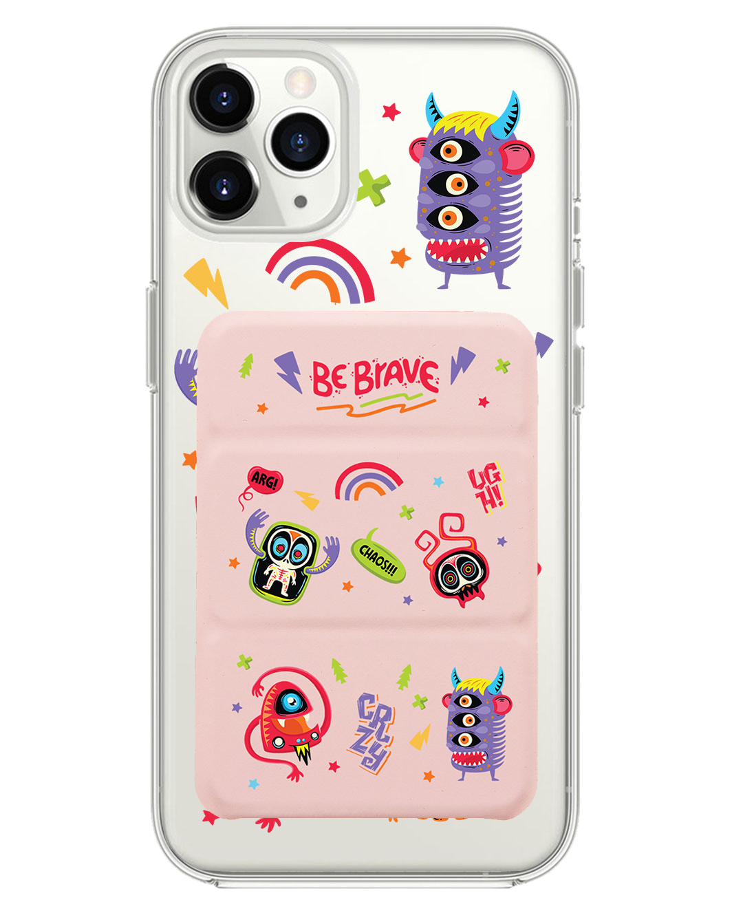 เคสพับสามทบแม่เหล็กสำหรับ iPhone - Baby Monster