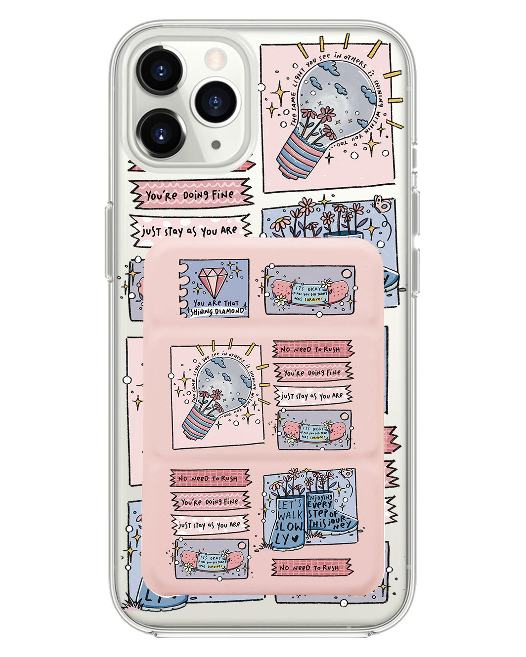 เคสพับสามทบแม่เหล็กสำหรับ iPhone - Shine