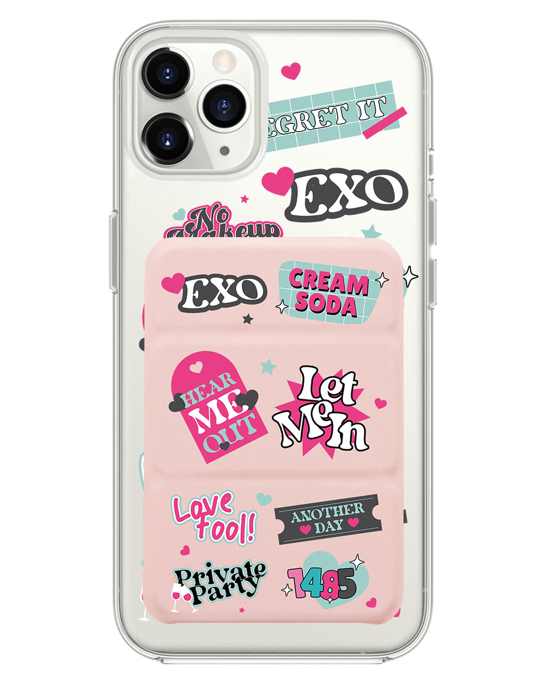 เคสพับสามทบแม่เหล็กสำหรับ iPhone - Exo Cream Soda