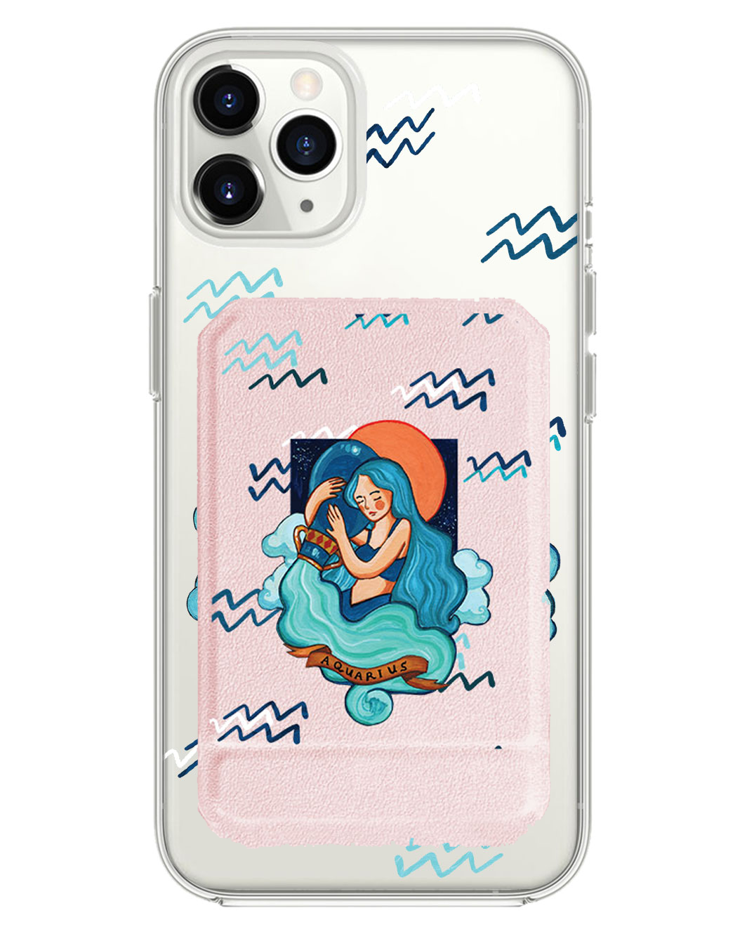 iPhone Magnetic Multifold Wallet - Aquarius