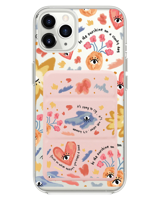 เคสพับสามทบแบบแม่เหล็กสำหรับ iPhone - Abstract Lovers