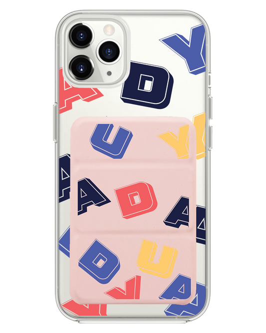 เคส iPhone แบบพับสามทบพร้อมแม่เหล็ก - ลายโมโนแกรมสุดเท่