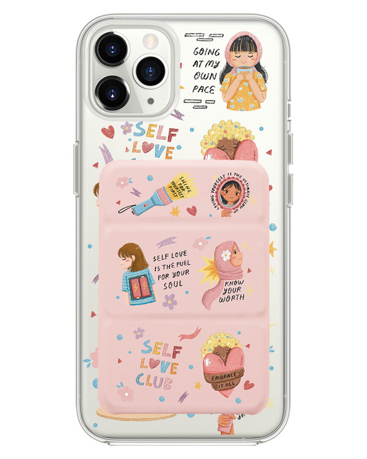 เคสพับสามทบแบบแม่เหล็กสำหรับ iPhone - Self Love Club