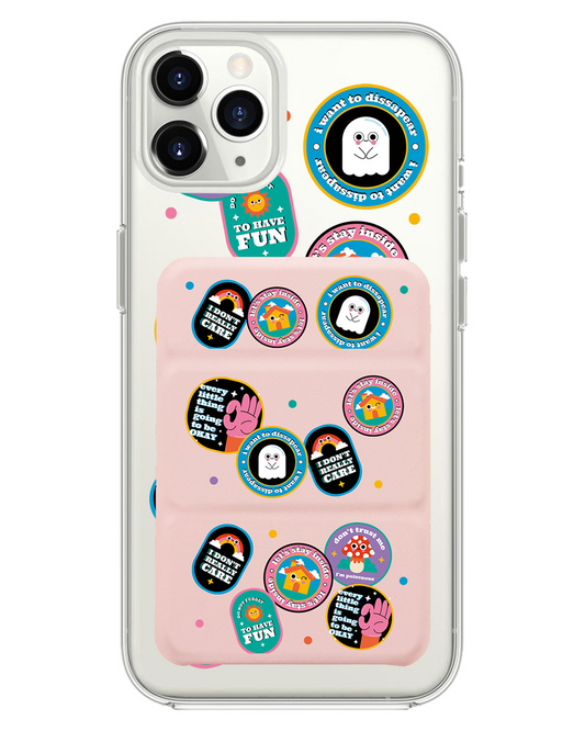 เคส iPhone แบบพับสามทบพร้อมแม่เหล็ก - Monster Sticker Pack