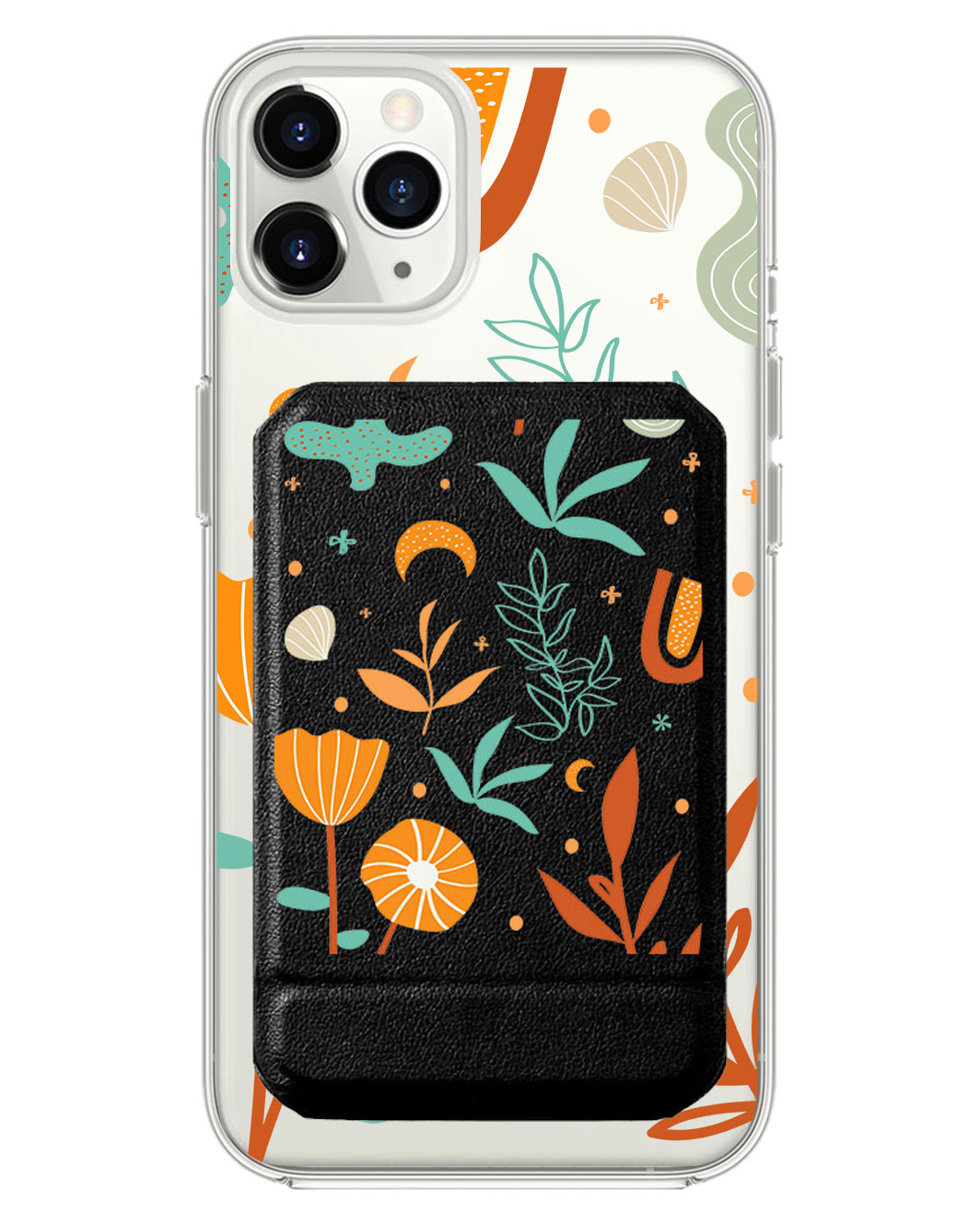 iPhone Magnetic Multifold Wallet - Autumn Botanical