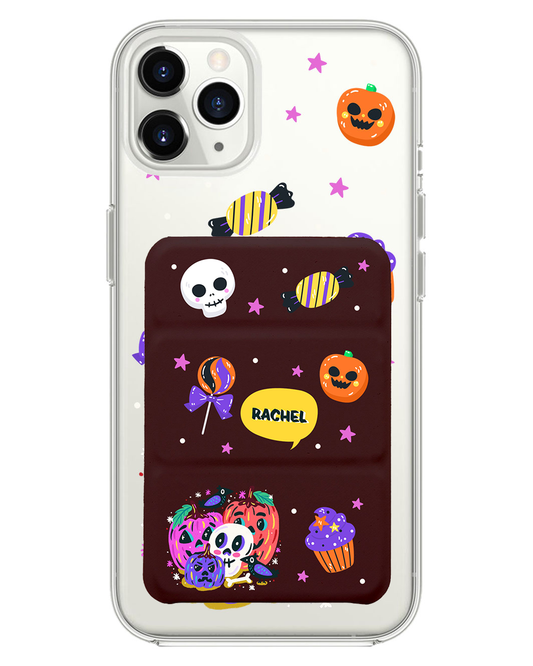 เคสพับสามทบแม่เหล็กสำหรับ iPhone - Pumpkin Monster