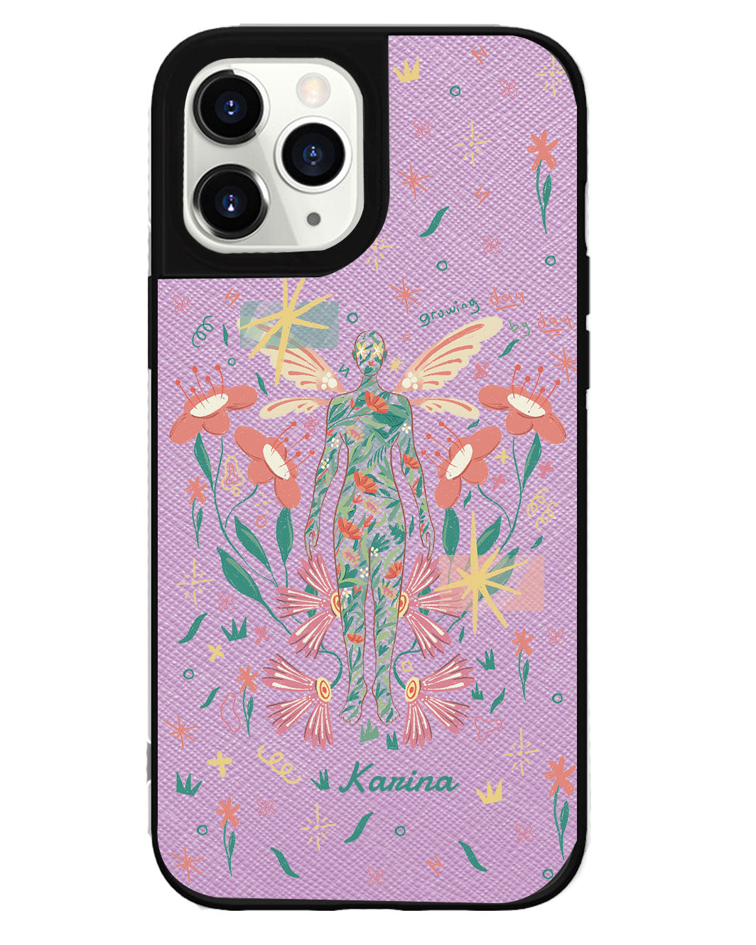 iPhone Leather Grip - Growing Day by Day