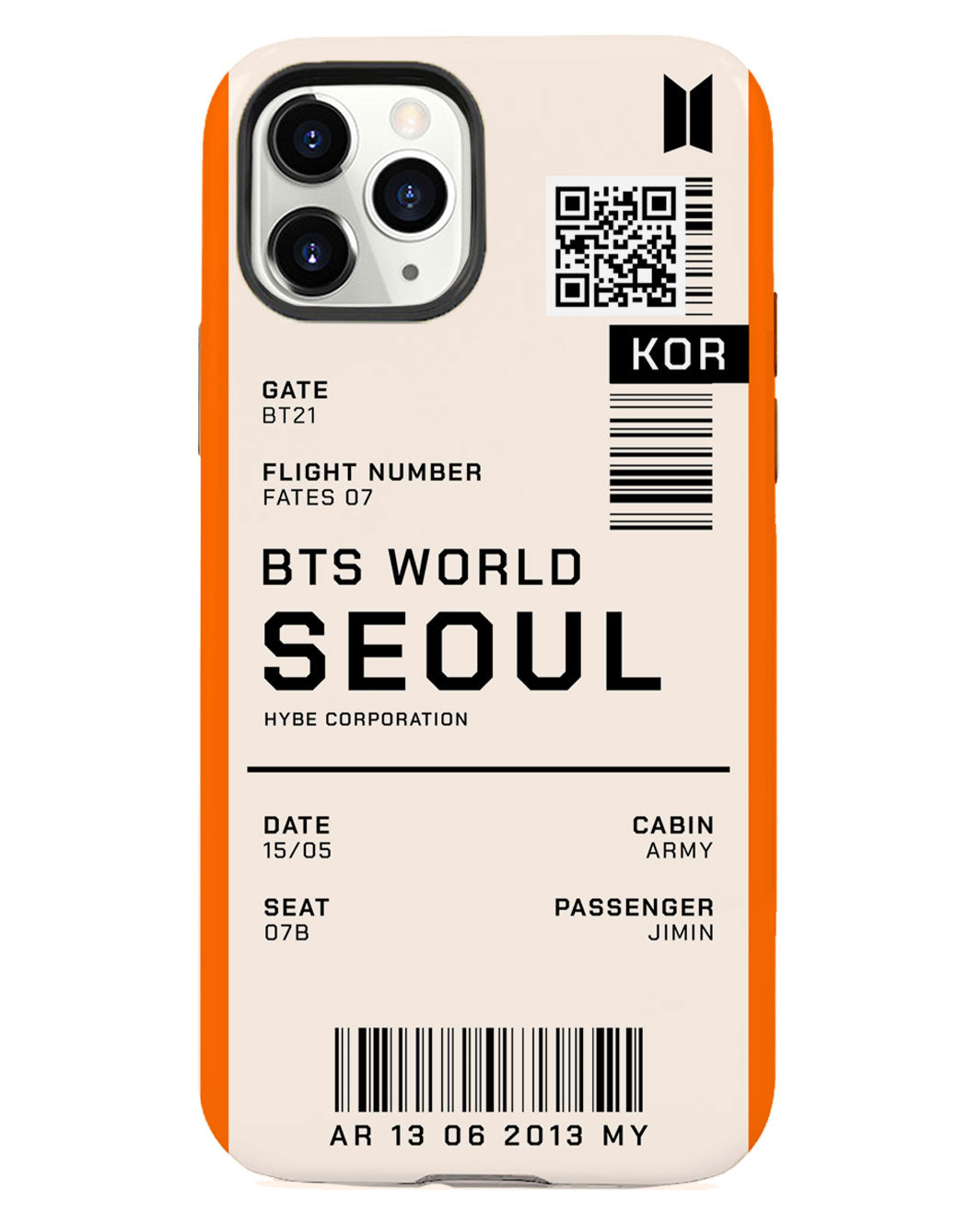 واقي خلفي للآيفون - تذكرة BTS