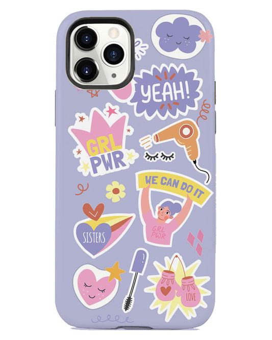 สติ๊กเกอร์ iPhone Rearguard Defender - Girl Power