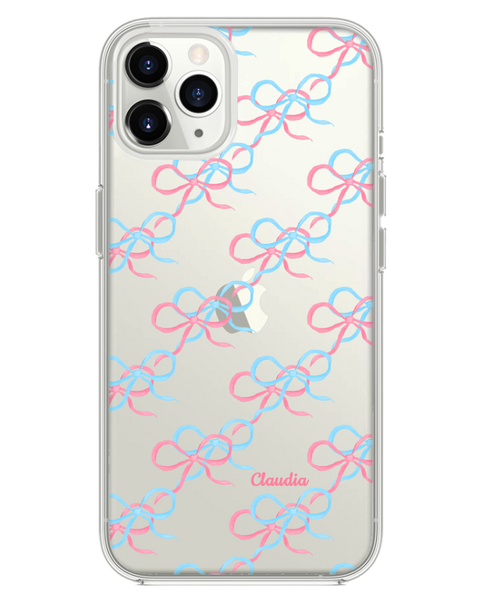 iPhone Rearguard Hybrid - สีชมพู Coquette Pink &amp; Blue Bow