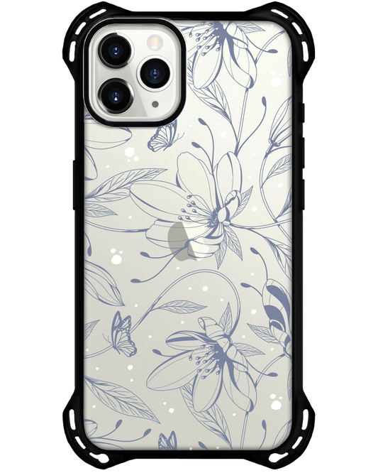 เคส iPhone Rearguard Ultimate - ลาย Sketchy Flower &amp; Butterfly 2.0