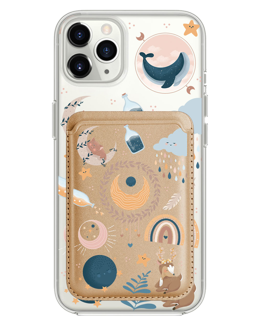 เคส iPhone แบบกระเป๋าสตางค์แม่เหล็ก - โบโฮ