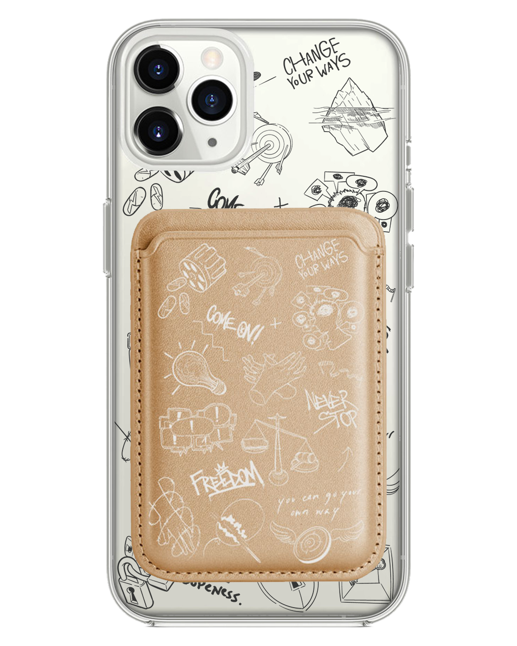 iPhone Magnetic Wallet Case - Freedom