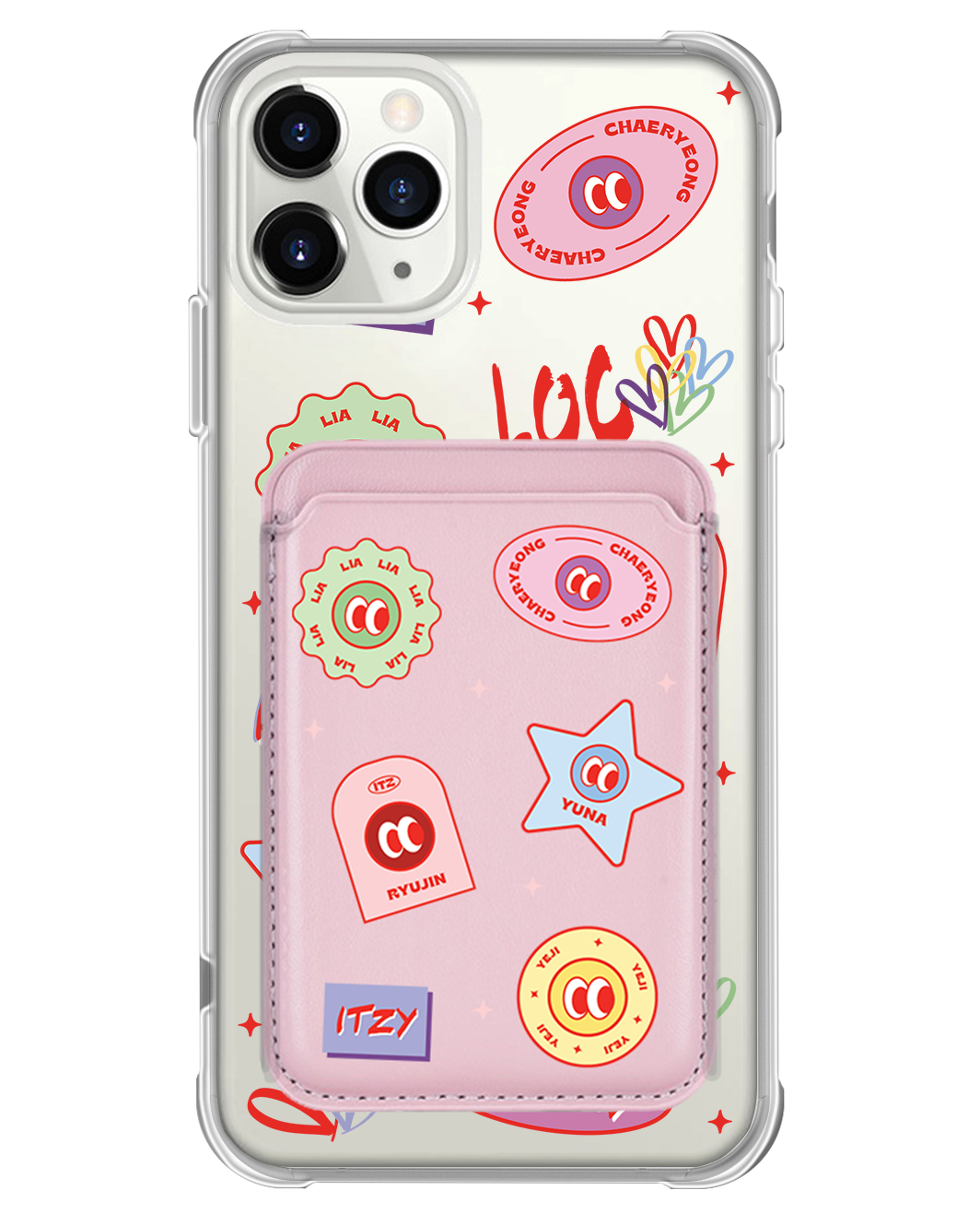 iPhone Magnetic Wallet Case - Itzy Sticker Pack