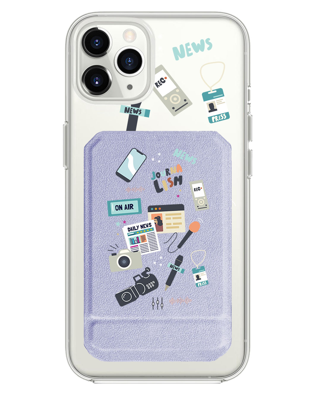 iPhone Magnetic Multifold Wallet - Journalism