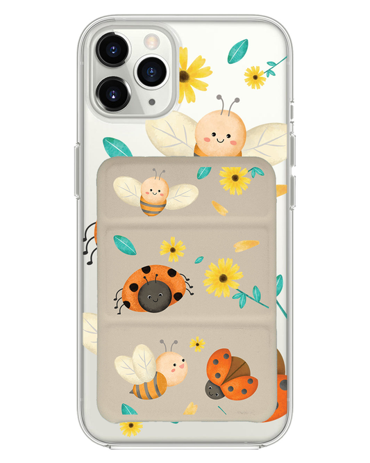 เคสพับสามทบแม่เหล็กสำหรับ iPhone - เต่าทองและผึ้ง