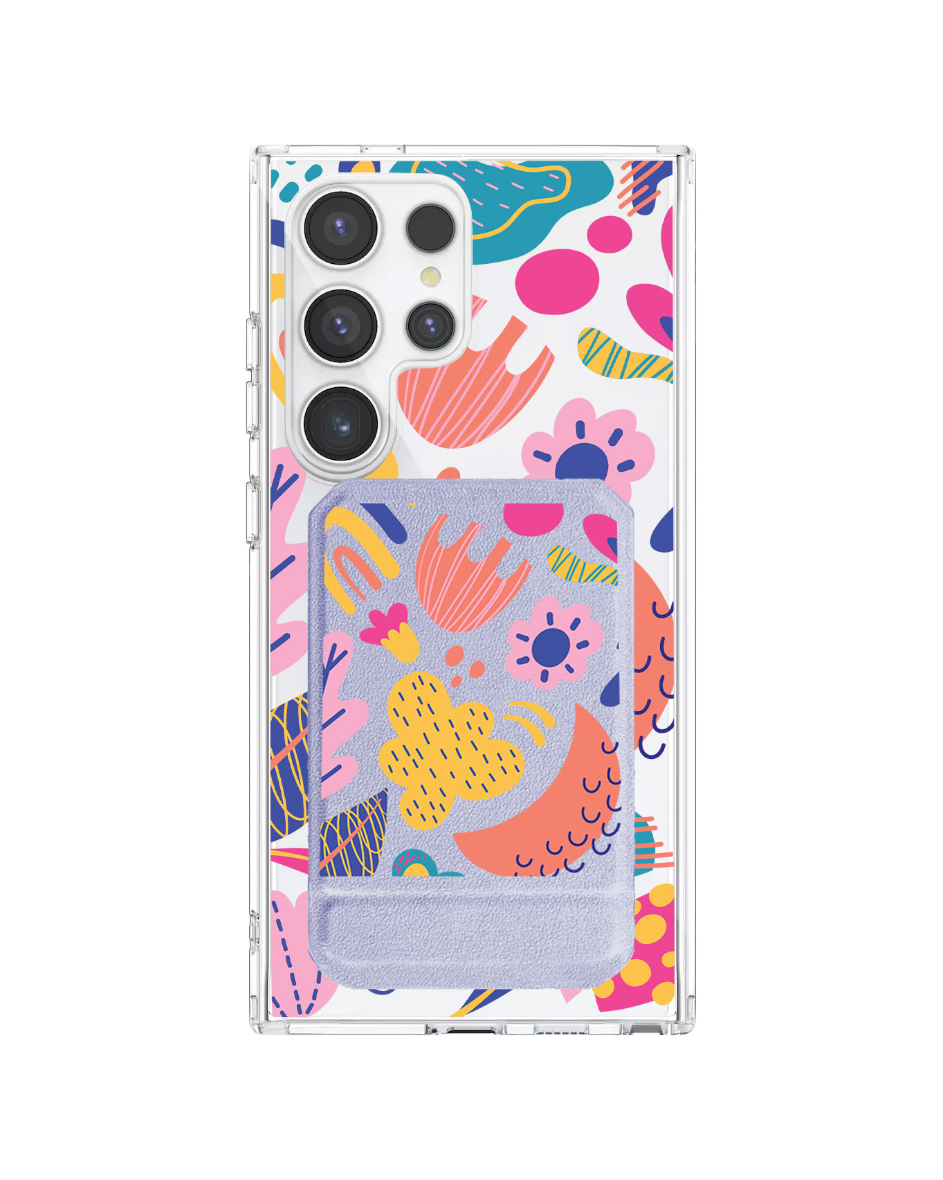 Android Magnetic Multifold Wallet - Florals