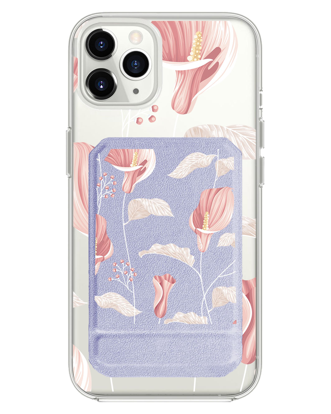 iPhone Magnetic Multifold Wallet - Easter Lily