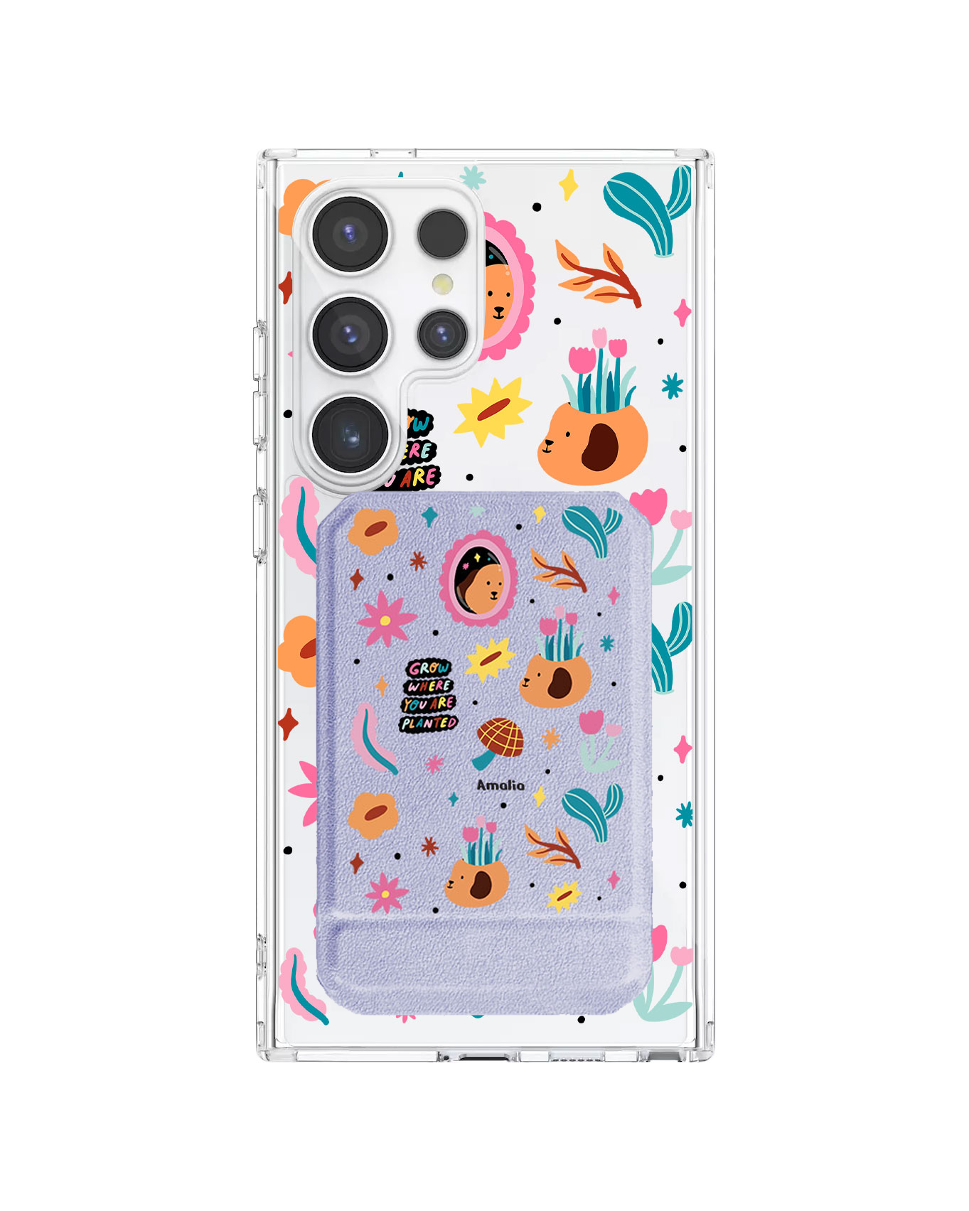 Android Magnetic Multifold Wallet - Grow and Bloom