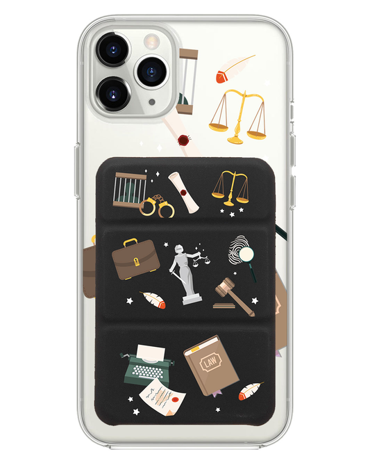 เคสหนังพับสามทบแม่เหล็กสำหรับ iPhone - ทนายความ