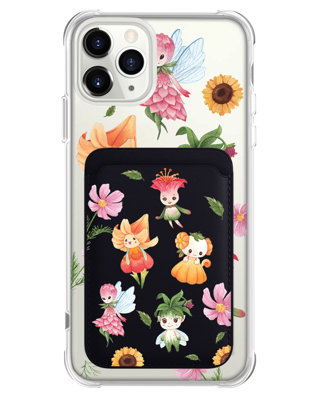 iPhone Magnetic Wallet Case - Magical Garden
