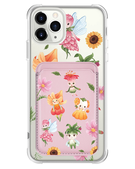 iPhone Magnetic Wallet Case - Magical Garden