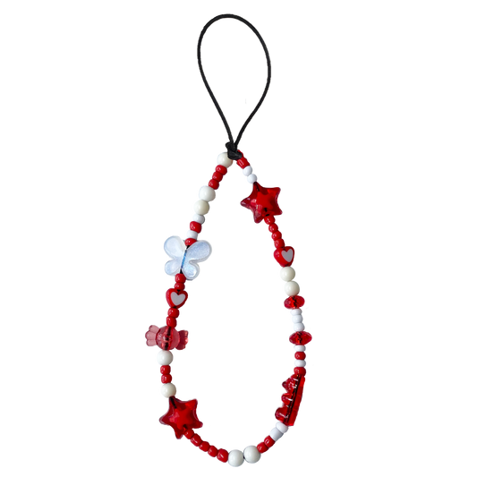 Beaded Strap - Red Velvet