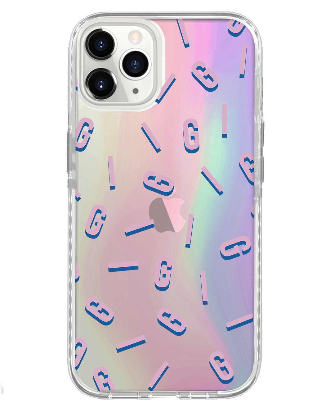 واقي خلفي لهاتف iPhone Holo - Monogram 1.0 Cotton Candy