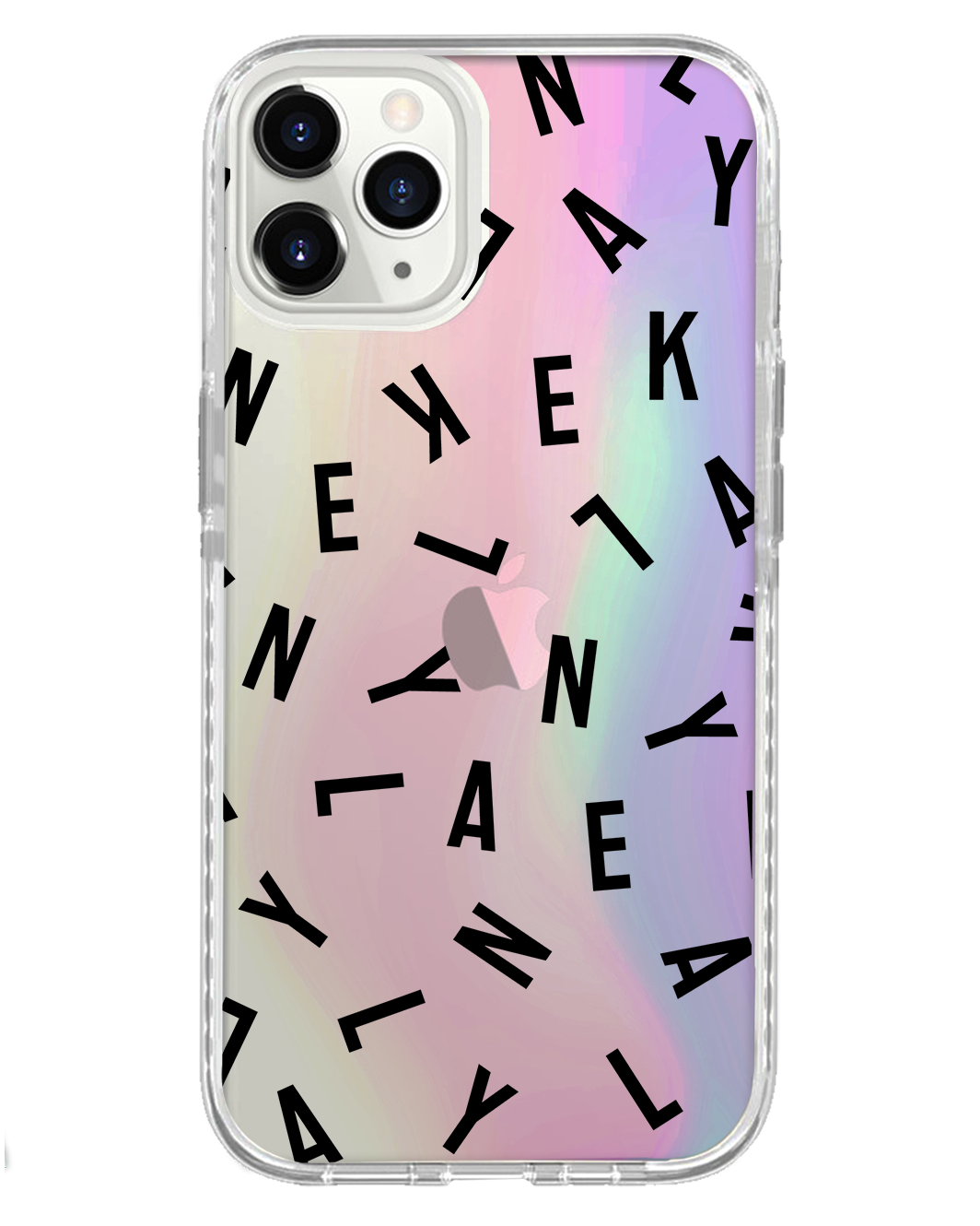 واقي خلفي لهاتف iPhone Holo - Monogram 1.0 أسود