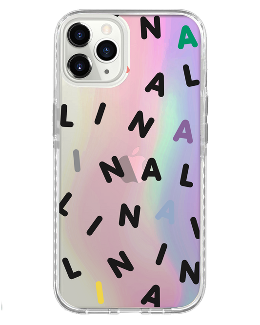 واقي خلفي لهاتف iPhone Holo - Monogram 2.0 أسود