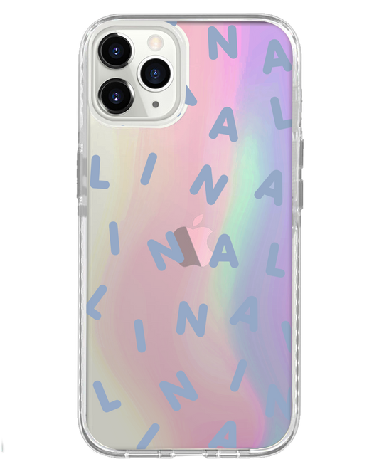 واقي خلفي لهاتف iPhone Holo - Monogram 2.0 أزرق