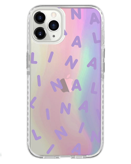 واقي خلفي لهاتف iPhone Holo - Monogram 2.0 Lilac