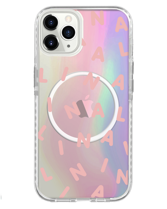 واقي خلفي لهاتف iPhone Holo - Monogram 2.0 وردي